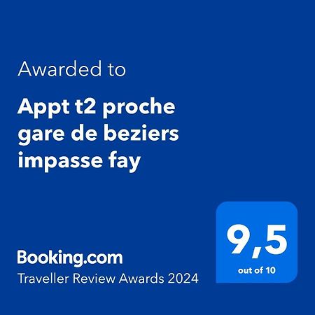 Appt T2 Proche Gare De Beziers Impasse Fay Apartment Exterior photo